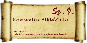 Szenkovics Viktória névjegykártya